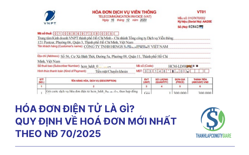 Hóa đơn điện tử là gì? Quy định về hoá đơn mới nhất theo NĐ 70/2025/NĐ-CP